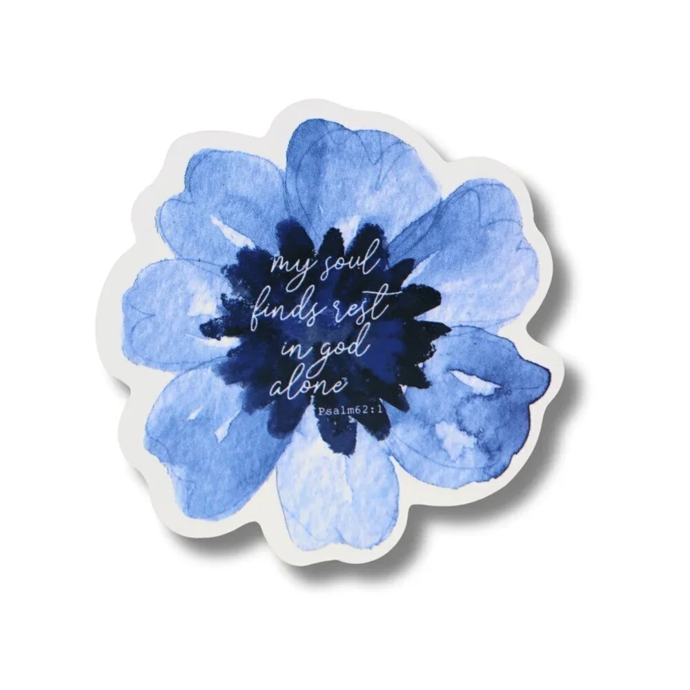Stickers Religious Christian Bible Verses Psalm 62:1